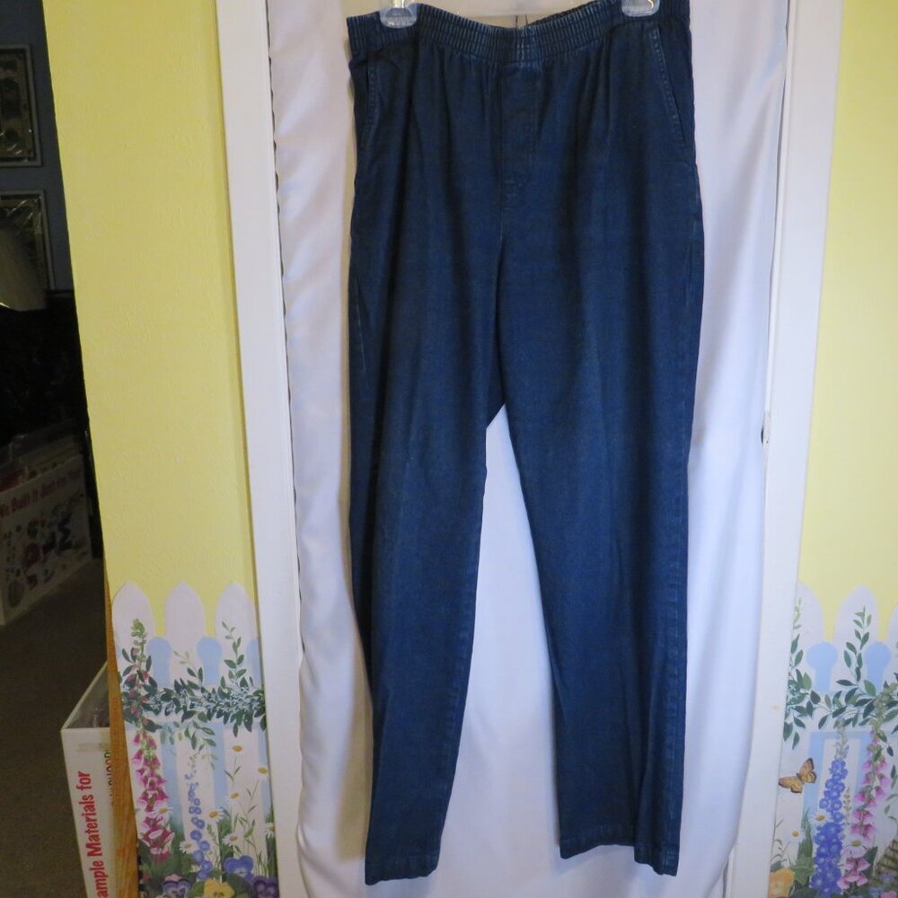 Women's French Laundry 100% Cotton Pull-On Denim Jeans Size 12